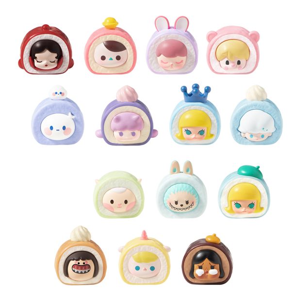 POP MART POP BEAN Cake Roll/Happy Spring Festival Series in Loving Heart Box