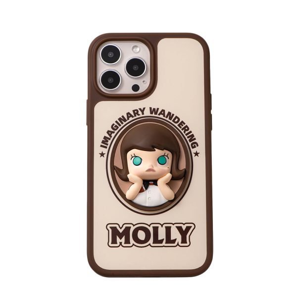 POP MART Molly Imaginary Wandering Series Phone Case for iPhone 14 Pro/14 Pro Max