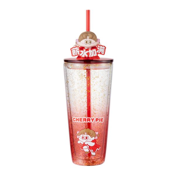 POP MART CHERRYPIE Standard Love Dance Daily Work Series - Straw Cup