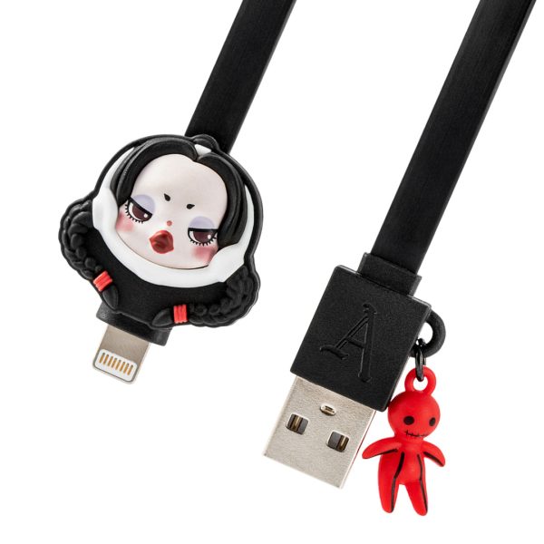 POP MART SKULLPANDA The Addams Family Series iPhone Cable