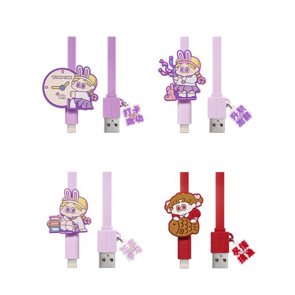 POP MART CHERRYPIE Standard Love Dance Daily Work Series - iPhone Cable Blind Box