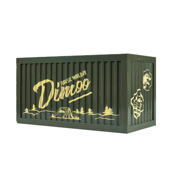 POP MART LED Luminous Display Box Container - Dimoo Jurassic World (Green)