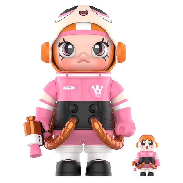 POP MART MEGA Space Molly 400%+100% Combo The Powerpuff Girls-Blossom