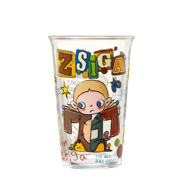 POP MART Zsiga We All Are Kids Series Glass Cup for Cold Drinks