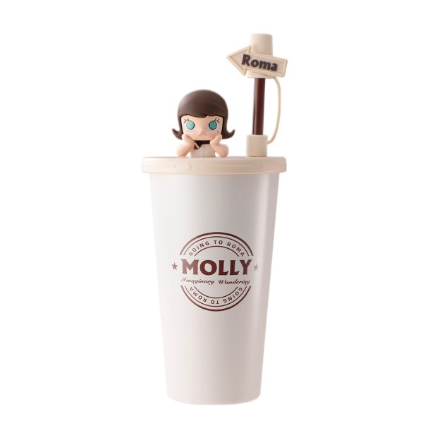 POP MART Molly Imaginary Wandering Series Straw Cup
