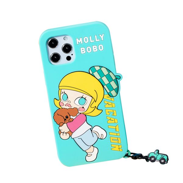 POP MART Molly Car Car Phone Case for iPhone 13 Series