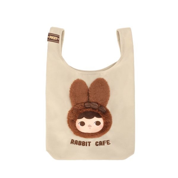 POP MART Pucky Rabbit Cafe Series Tote Bag