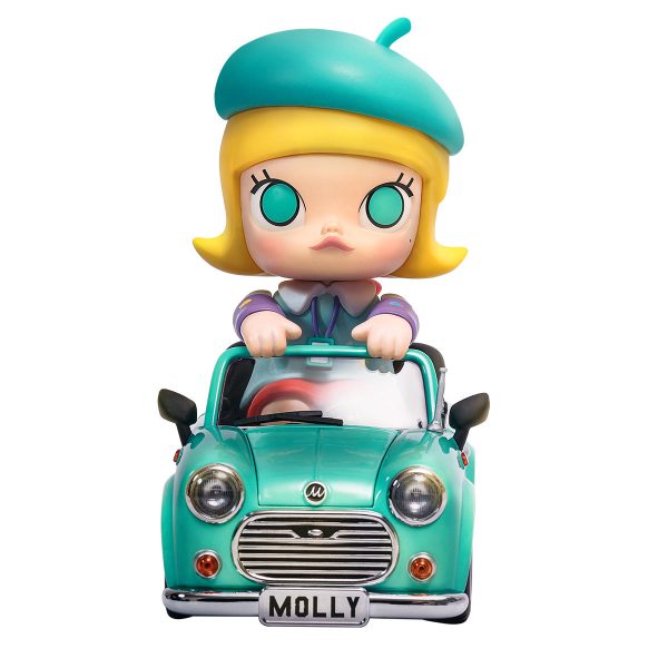 POP MART MOLLY Mint Car Car 200% Figurine
