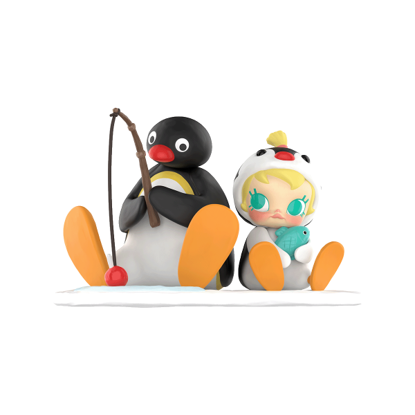 POP MART Baby Molly x PINGU Fishing Time Figurine