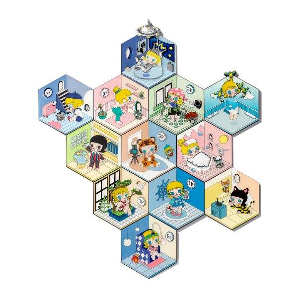 POP MART A Boring Day With Molly Fridge Magnet Blind Box