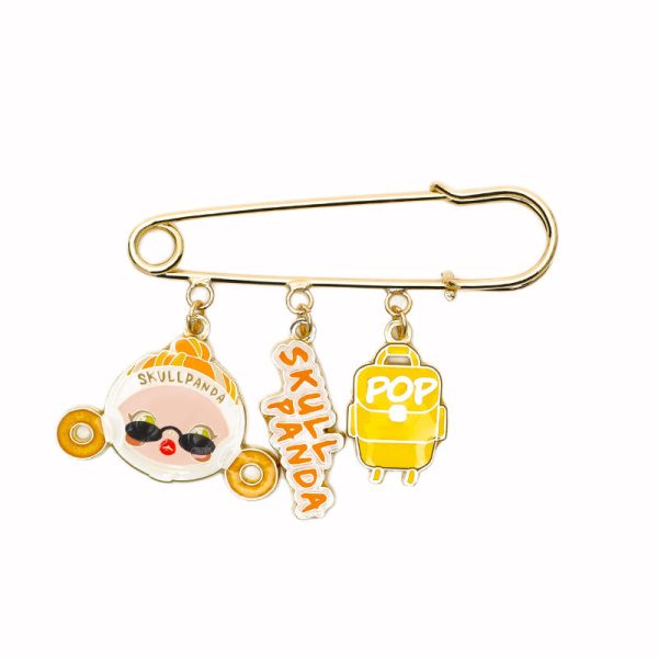 POP MART SKULLPANDA Hypepanda Series Safety Pin Badge Blind Box