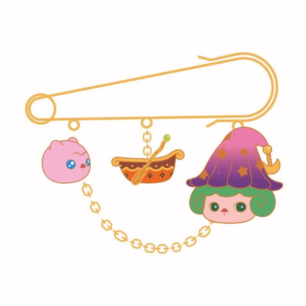 POP MART Pucky What Are The Fairies Doing Series Safety Pin Badge Blind Box