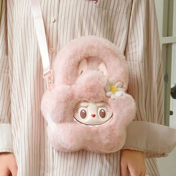 POP MART The Monsters MOKOKO Flower Plush Bag PINK Bag POP LAND Exclusive